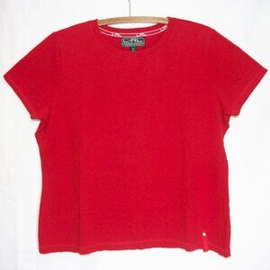 L-RL RALPH LAUREN Women Active Red SHIRT Size XL X-Large